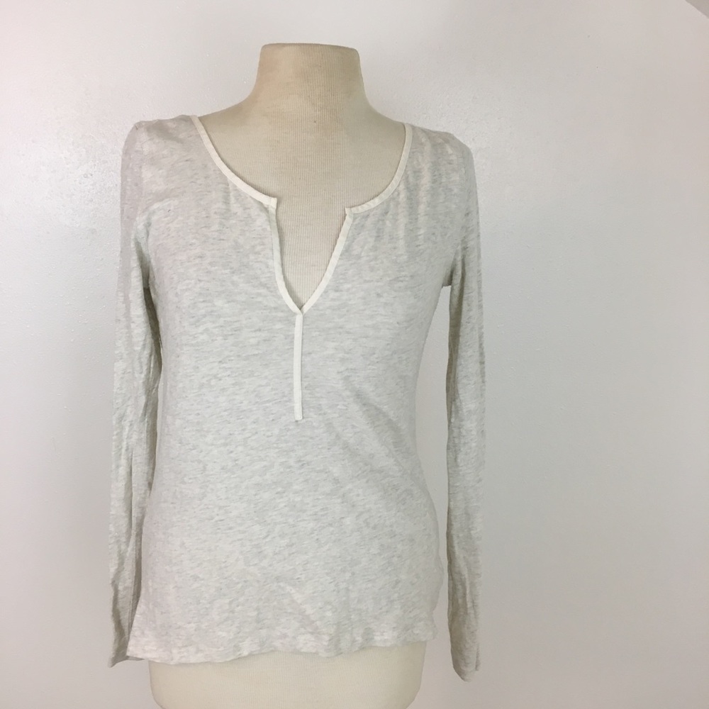 Gap Medium Henley long sleeve fitted top